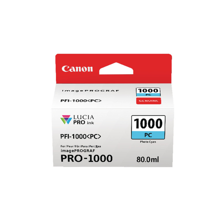 0550C001 Canon 0550C001 PFI-1000 PC Bright Cyan Ink Cartridge