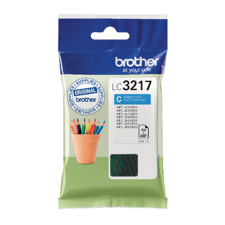 LC3217C Brother LC-3217 C Cyan Ink Cartridge