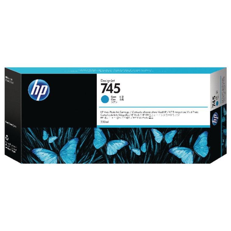 F9K03A HP F9K03A 745 Cyan Ink Cartridge