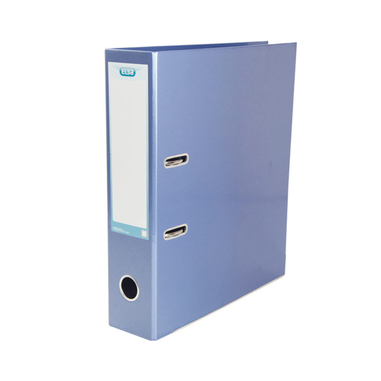 BX01447 Elba Classy 70mm Lever Arch File A4 Metallic Blue 400021023