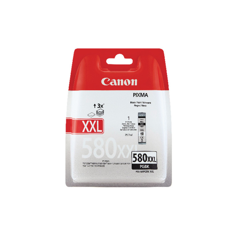 1970C001 Canon 1970C001 580 PGBK XXL Black Ink Cartridge High Yield 600 pages 26ml