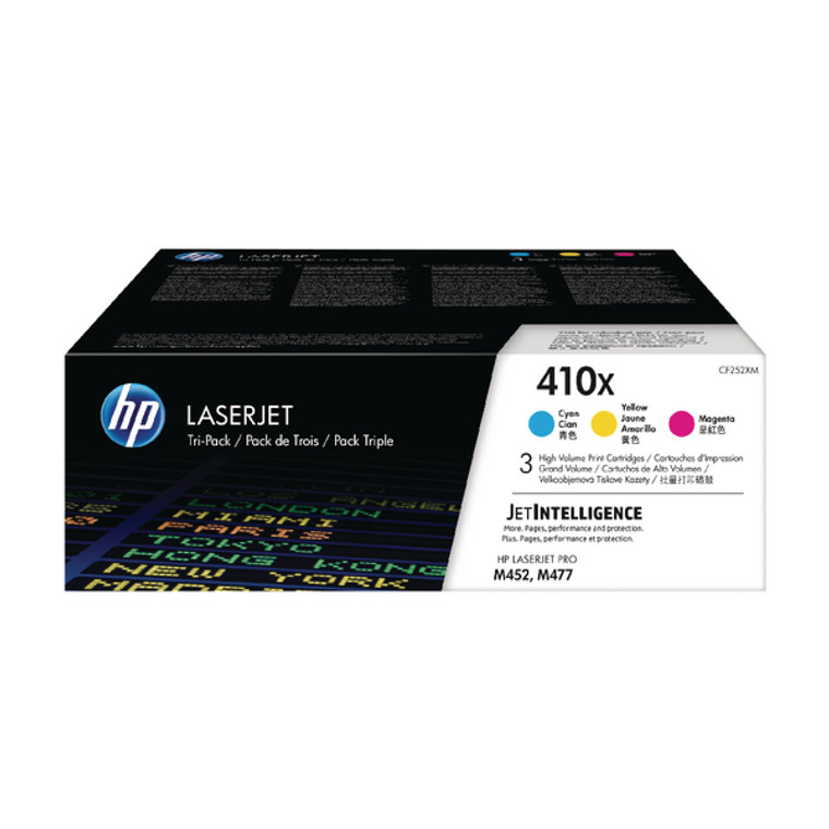 CF252XM HP CF252XM 410X Toner MultiPack 5K pages Pack qty 3 High Yield