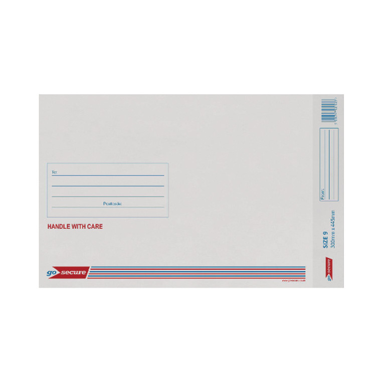 PB02130 GoSecure Bubble Lined Envelope Size 9 300x445mm White Pack 20 PB02130