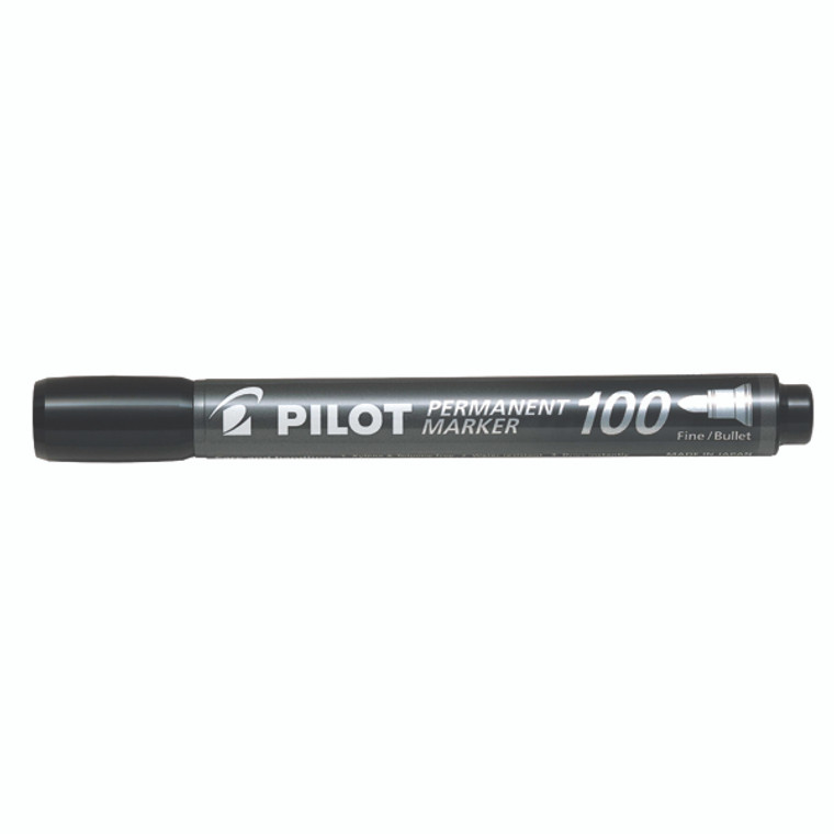 PI50126 Pilot 100 Permanent Market Bullet Tip Black Pack 20 3131910501268