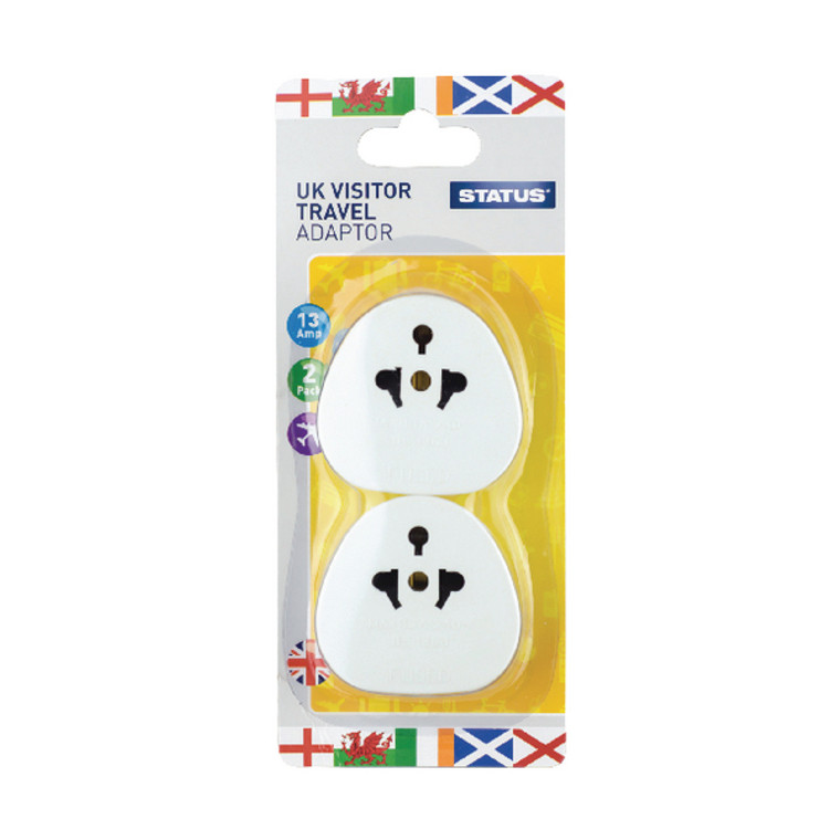 STS6989 4 x Status Uk Travel Adaptor USA Australia Europe Uk travel adaptor SUKVISTA2Pk4