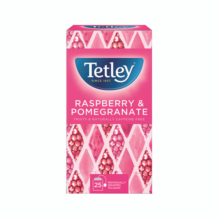TL07091 Tetley Raspberry Pomegranate Tea Bags Pack 25 1580A