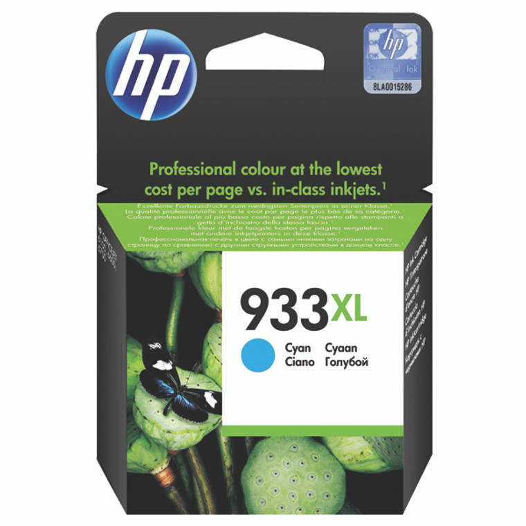 CN054AE HP CN054AE 933XL Cyan Ink Cartridge High Capacity