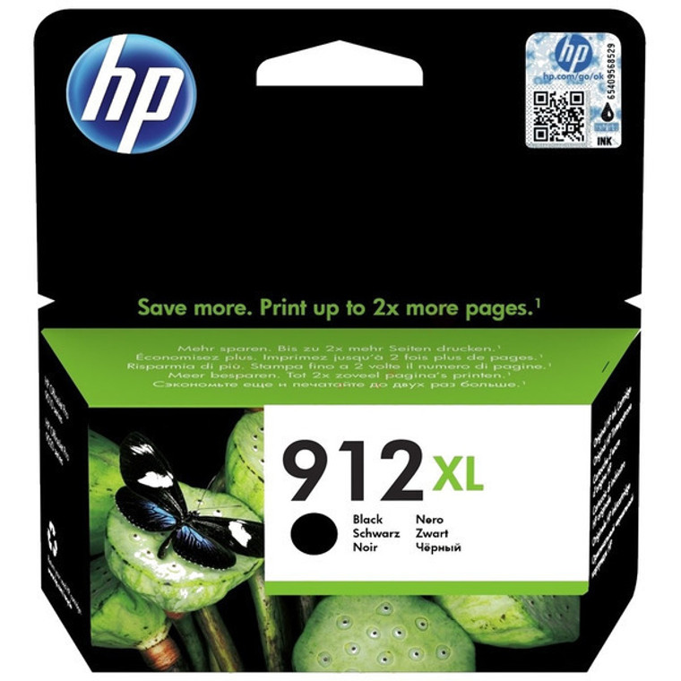 3YL84AE HP 3YL84AE 912XL Black Ink Cartridge 825 pages 22ml