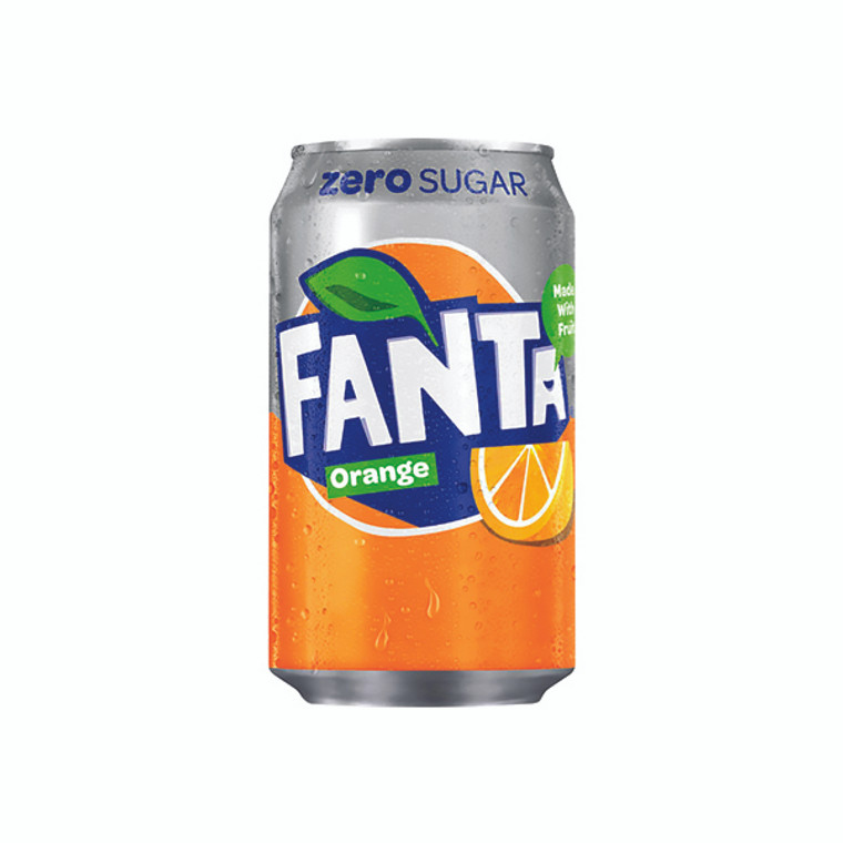 AU18041 Fanta Orange Zero Cans 330ml Pack 24 100231
