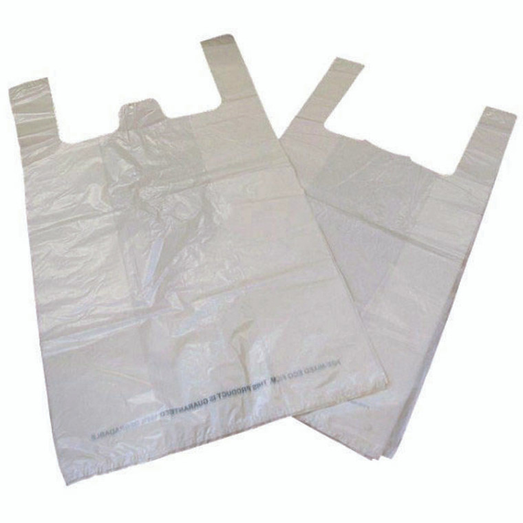 MA21135 Carrier Bag Biodegradable White Pack 1000 MA21135