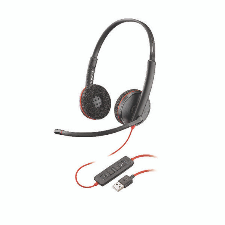 PLR16017 Plantronics Blackwire Binaural C3220 usb-a 209745-101