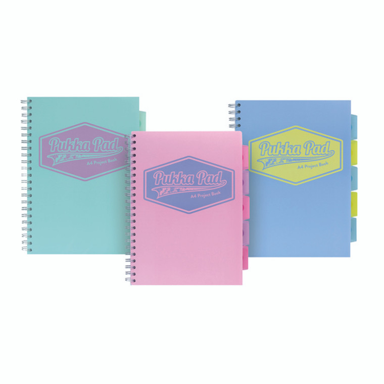 PP18630 Pukka Pad Pastel Project Book A4 Pack 3 8630-PST