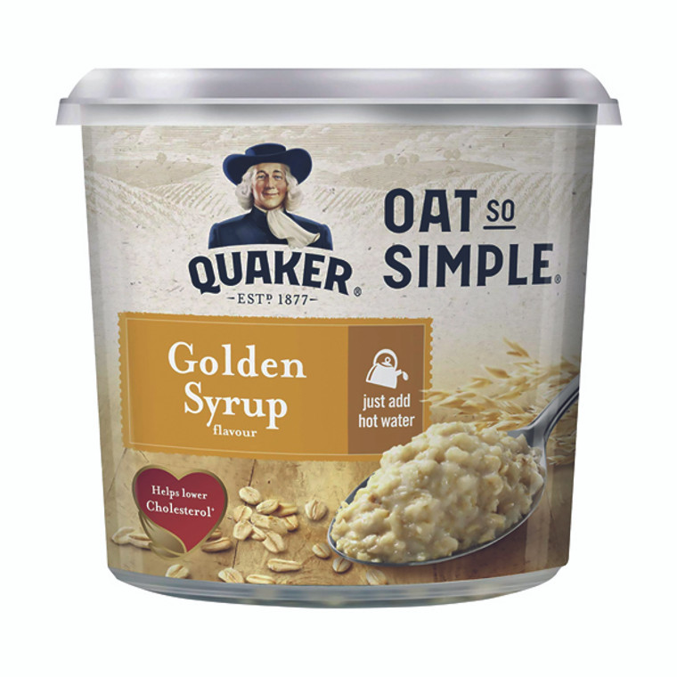 AU58994 Oat So Simple Golden Syrup Porridge Pot 57g Pack 8 121256