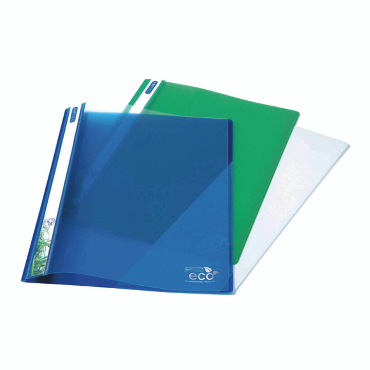 HT00222 Rapesco Eco PP Report File A4 Asorted Pack 10 1099