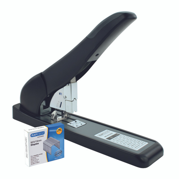 HT01678 Rapesco ECO HD-210 Heavy Duty Stapler Black 1551