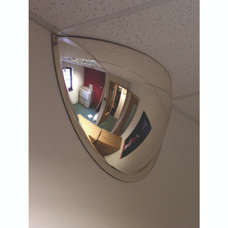 SEC74535 Securikey Convex Half Face Dome Mirror 600 x 300mm M18535H