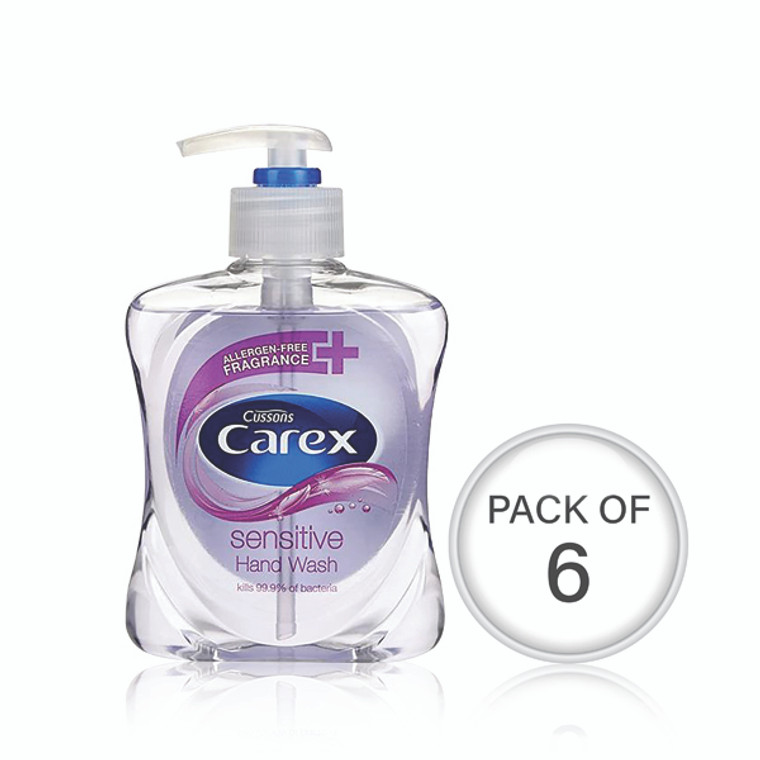 CPD79955 Carex Sensitive 250ml Pack 6 90775