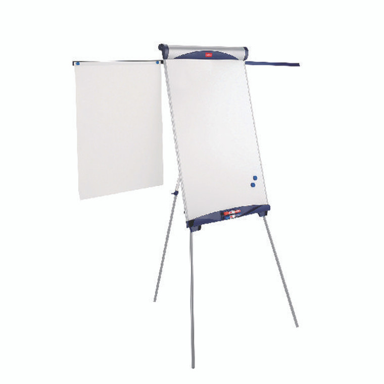 NB17089 Nobo Shark Flipchart Drywipe Easel Blue Silver 1901918