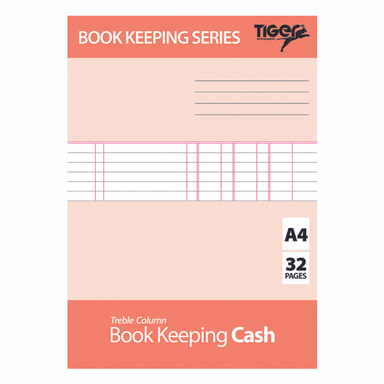 TGR02299 Book Keeping Cash Book A4 Pack 6 302299