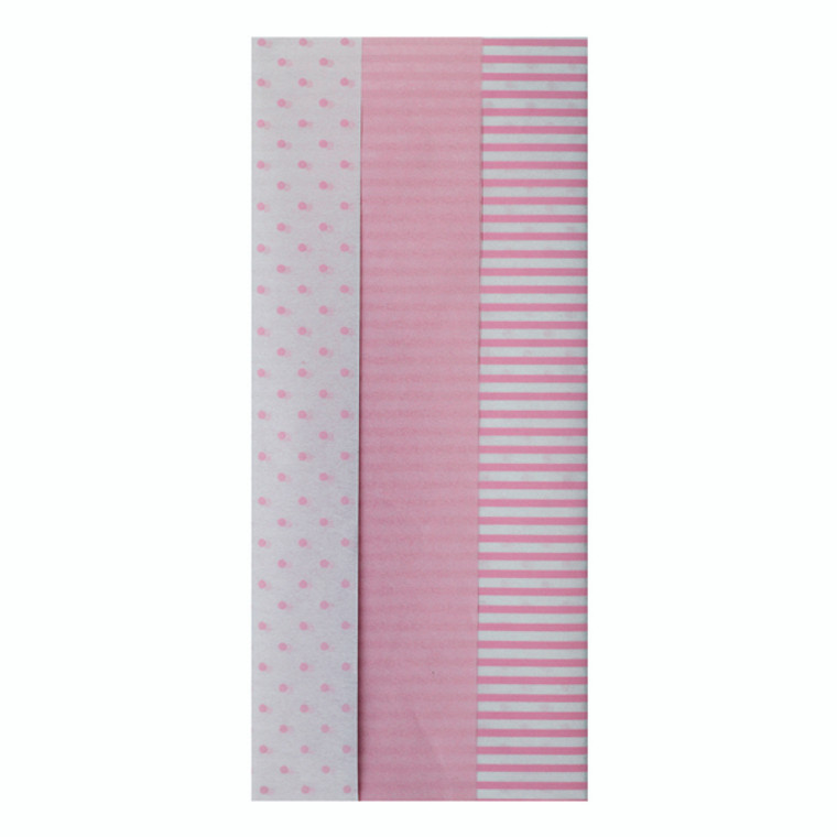 EU55192 Pink Baby Tissue Paper Pack 12 26763-LP