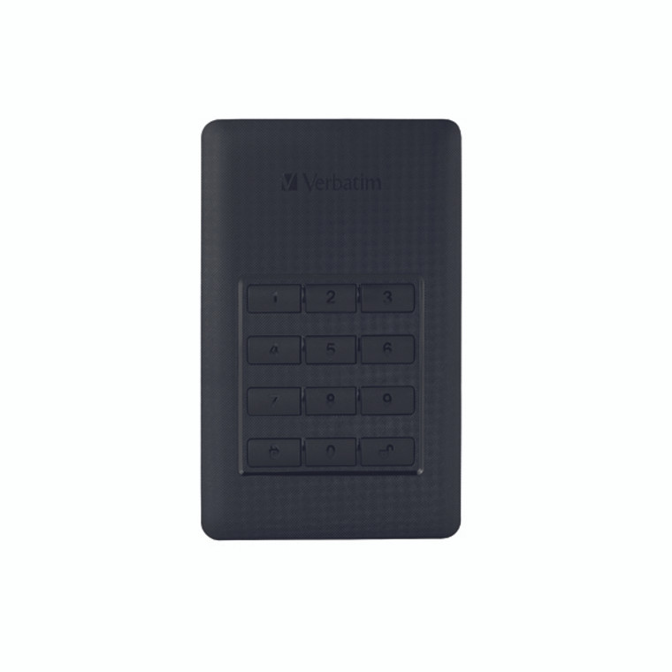 VM53403 Verbatim Secure Portable HDD with Keypad Access 2TB 53403