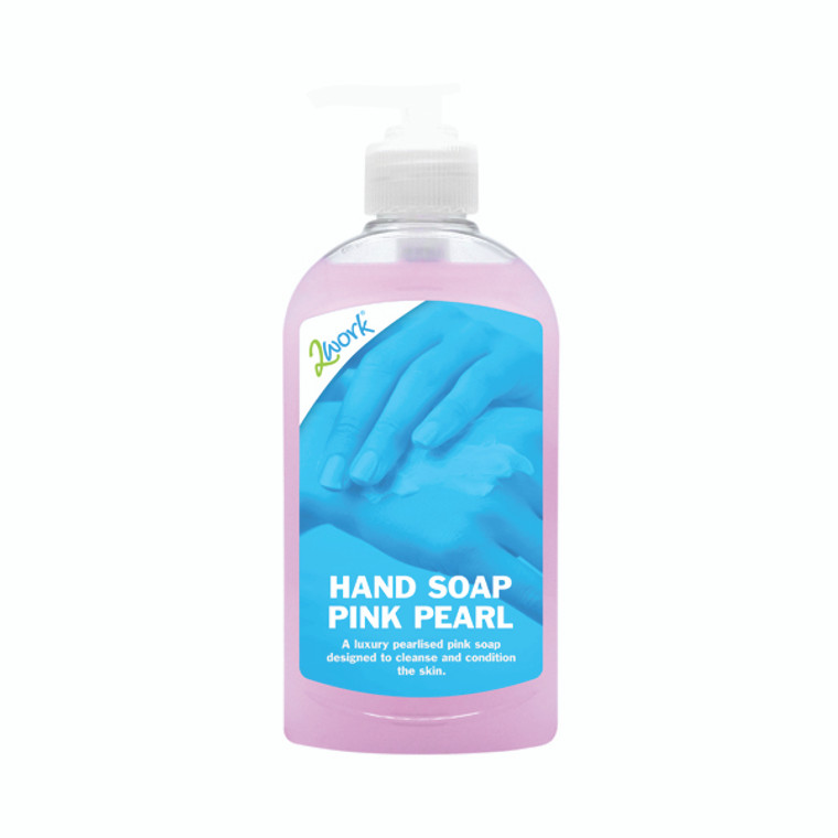 2W07294 2Work Hand Soap 300ml Pink Pearl Pack 6 402