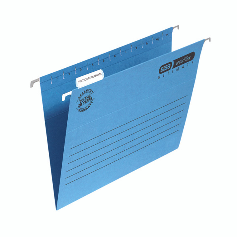 BX01200 Elba Suspension File Manilla Foolscap Blue Pack 25 100331168