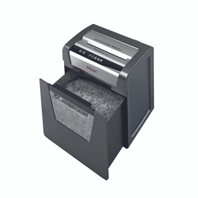 RX52346 Rexel Momentum X415 Cross-Cut Paper Shredder Black 2104576