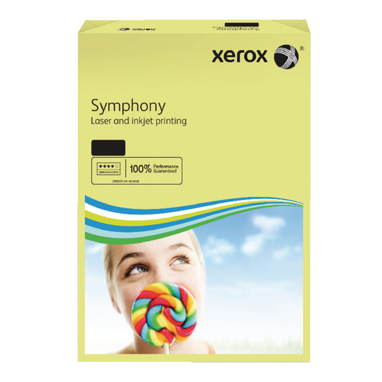 XX51957 Xerox A3 Symphony Tinted 80gsm Pastel Yellow Copier Paper Pack 500 003R91957