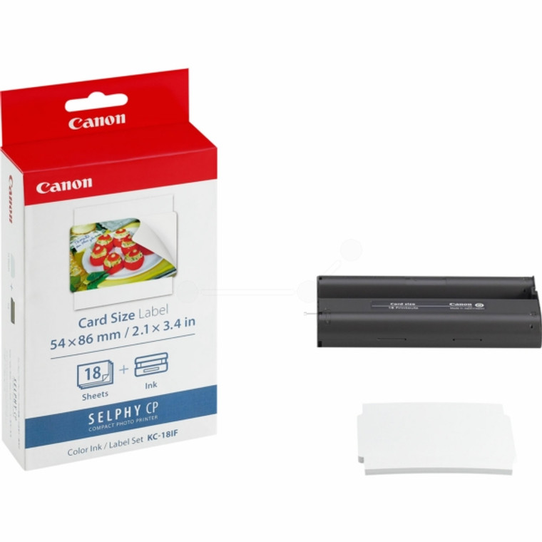 7741A001 Canon 7741A001 KC-18 IF Photo Cartridge 18 Credit Card Labels Pack