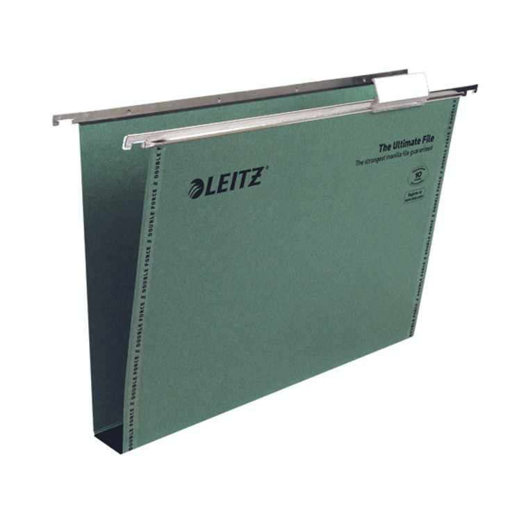 LZ51338 Leitz Ultimate Suspension File Foolscap Green Pack 50 17450055