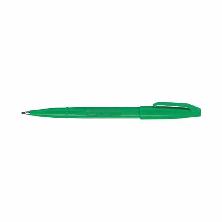 PES520GN Pentel Sign Pen Fibre Tip Green Pack 12 S520-D