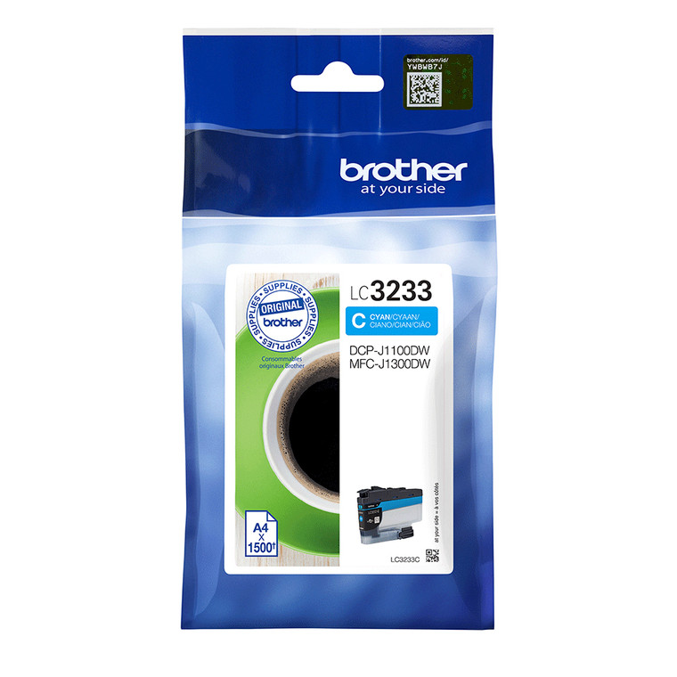 Brother LC-3233C Cyan Ink Cartridge 1.5K pages