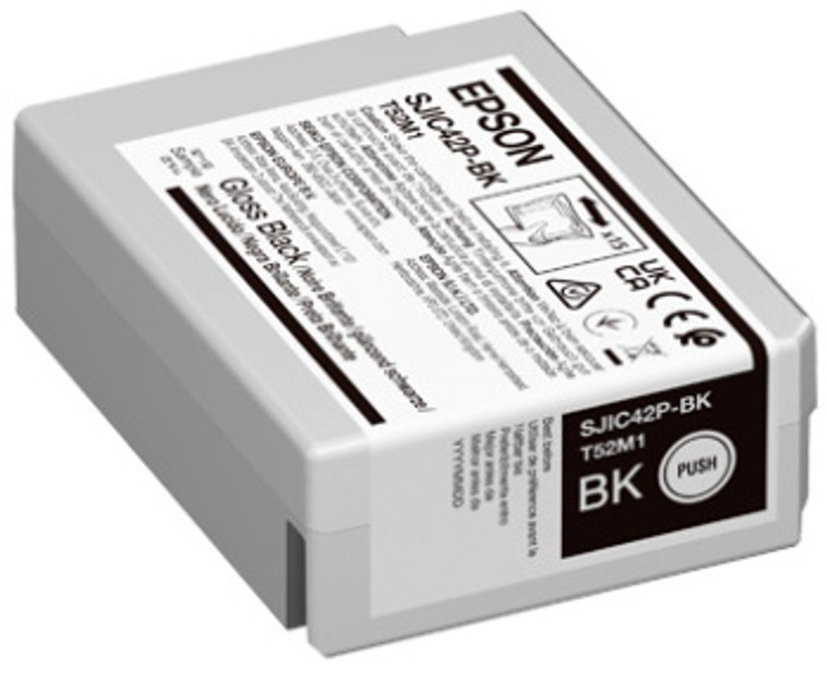 Epson C13T52M140 SJIC-42-P-BK Black Ink Cartridge 50ml