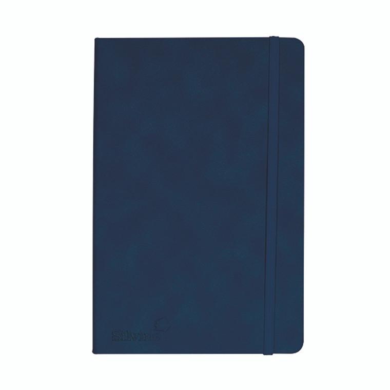 Silvine Soft Feel Executive Notebook Lined 160 Pages A5 Royal Blue 197BL