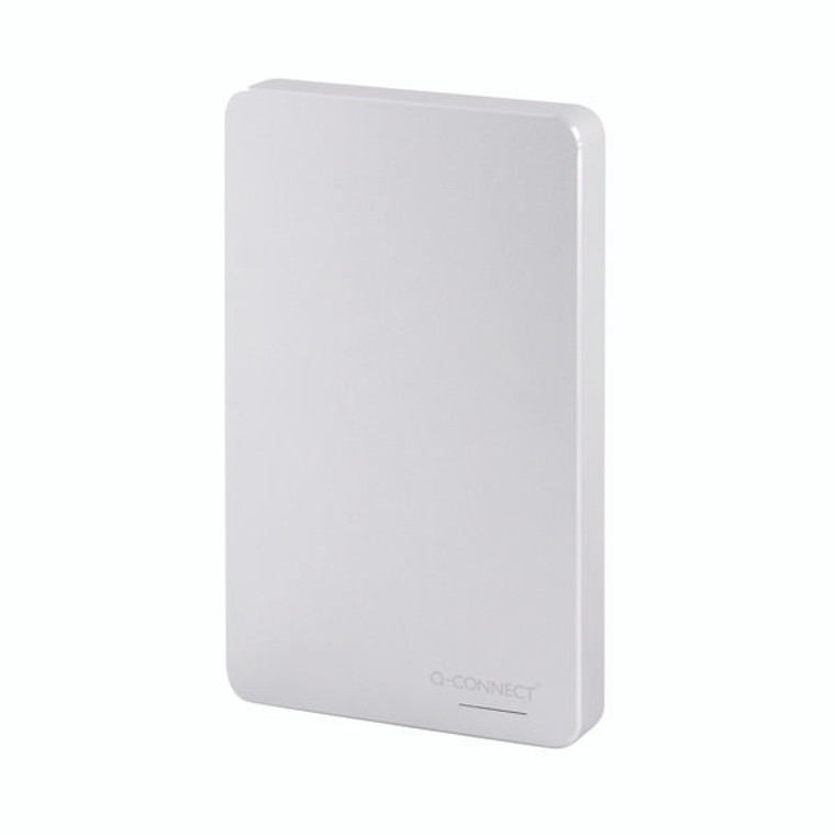 Q-Connect Portable External Hard Drive 1TB with USB Cable Silver KF18083