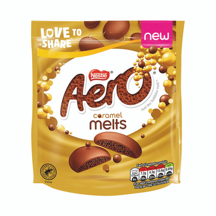 Nestle Aero Melts Caramel Pouch Bag 86g 12500158