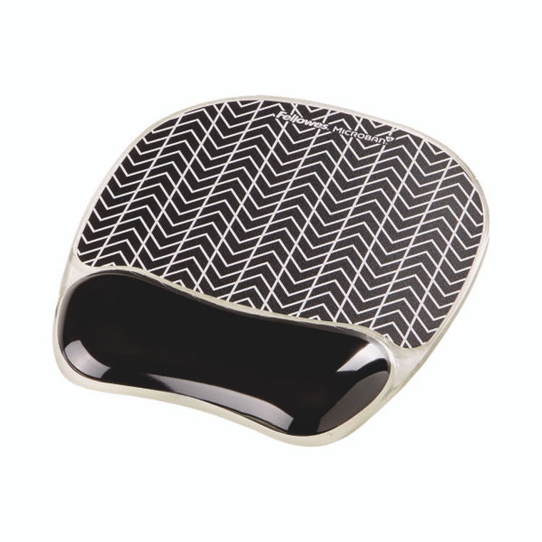 Fellowes Photo Gel Mousepad with Wrist Support Chevron 9653401