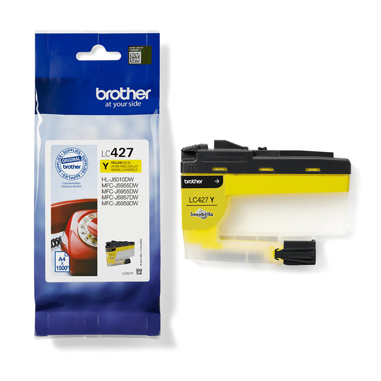 Brother LC-427Y Yellow Ink Cartridge 1.5K pages