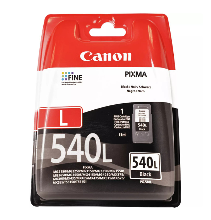 Canon 5224B010 PG-540L Pigment Black Ink Cartridge 11ml