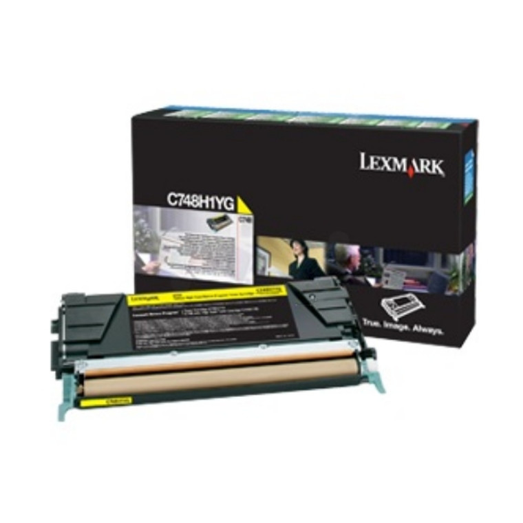Lexmark C748H3YG Yellow Toner Cartridge High Yield 10K pages