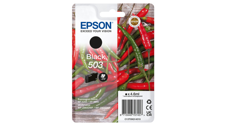 Epson C13T09Q14010 503 Black Ink Cartridge 210 pages 4.6ml