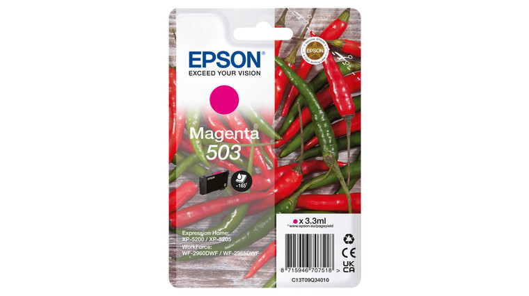 Epson C13T09Q34010 503 Magenta Ink Cartridge 165 pages 3.3ml