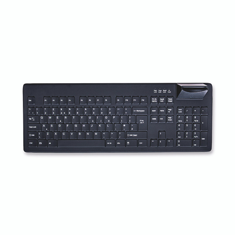 Cherry AKC8200 Hygiene Keyboard with Integrated Smartcard Reader Black AKC8200FUVB/UK