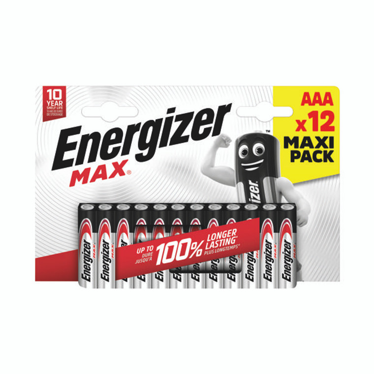 Energizer Max AAA Battery (Pack of 12) E303323400