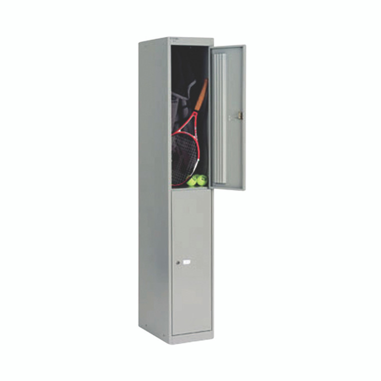 Bisley 2 Door Locker 305x457x1802mm Goose Grey CLK182 GOOSE