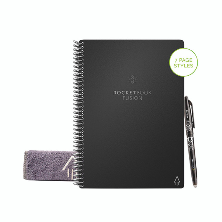 Rocketbook Fusion Executive Set Reusable Paper Black 505468