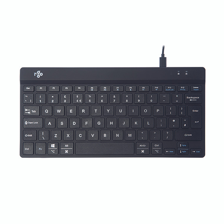 R-Go Compact Break Wired Keyboard UK Qwerty Black RGOCOUKWDBL