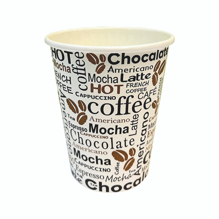 Cup 8oz 25cl Hot Drink Pattern (Pack of 50) NU903003
