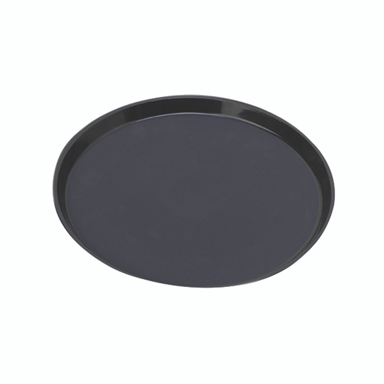 Serving Tray Round Polycarbonate H22 x D355mm Black PT1400